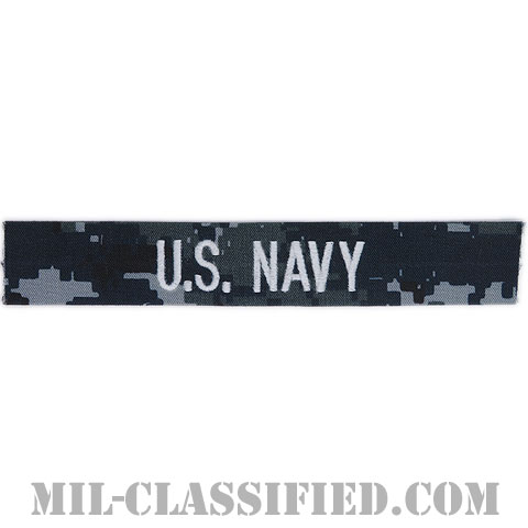 U.S.NAVY [NWU Type1/シルバー刺繍/海軍ネームテープ/生地テープパッチ]画像
