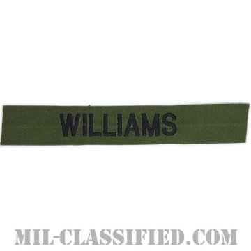 WILLIAMS [サブデュード/海軍ネームテープ/生地テープパッチ]画像