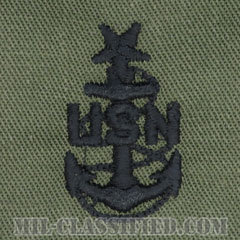 上級上等兵曹（Senior Chief Petty Officer）[サブデュード/海軍階級章/パッチ（旧タイプ）/ペア（2枚1組）]画像