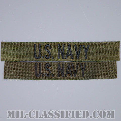 U.S.NAVY [サブデュード/ネームテープ/パッチ/1点物（2枚セット）]の画像