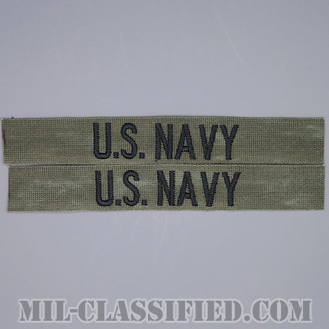 U.S.NAVY [サブデュード/ネームテープ/パッチ/1点物（2枚セット）]の画像