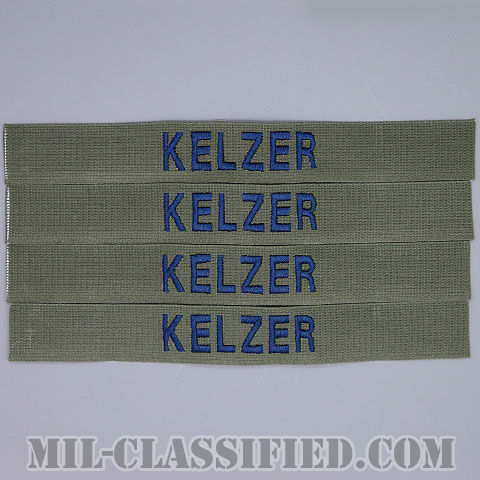 KELZER [サブデュード/ブルー刺繍/空軍ネームテープ/パッチ/1点物（4枚セット）]の画像