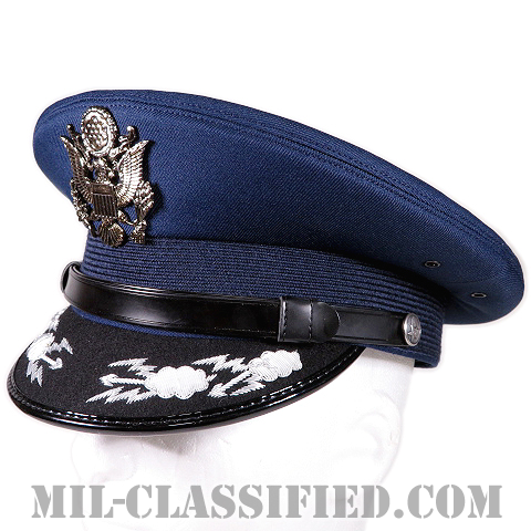 空軍将校（佐官）用制帽（Service Cap, Field Grade Officer）7 1/2（60cm）[ブルーサービスユニフォーム用制帽（サービスキャップ）/帽章付]画像