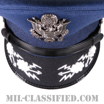 空軍将校（佐官）用制帽（Service Cap, Field Grade Officer）7 1/2（60cm）[ブルーサービスユニフォーム用制帽（サービスキャップ）/帽章付]画像