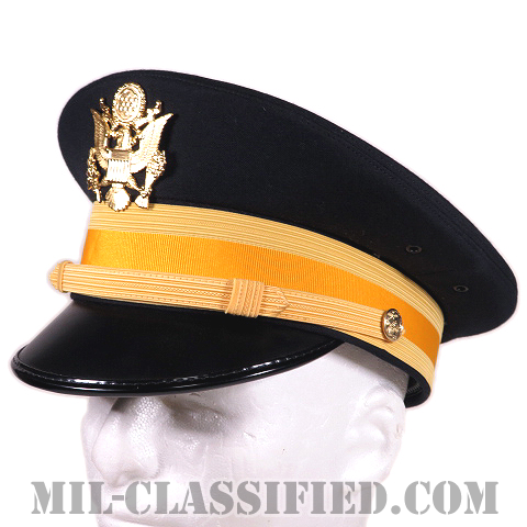 陸軍将校（尉官機甲科・騎兵科）用制帽（Service Cap, Company Grade Officer）7 3/8（59cm）[サービスユニフォーム（ASU）用制帽/帽章付]の画像