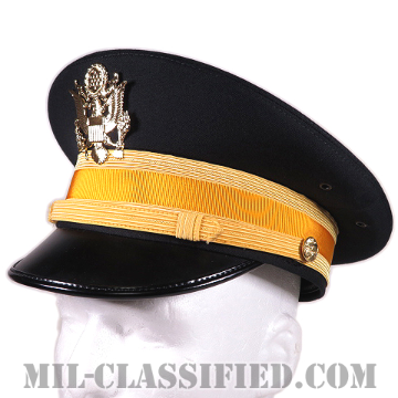 陸軍将校（尉官機甲科・騎兵科）用制帽（Service Cap, Company Grade Officer）7 1/8（57cm）[サービスユニフォーム（ASU）用制帽/帽章付]画像
