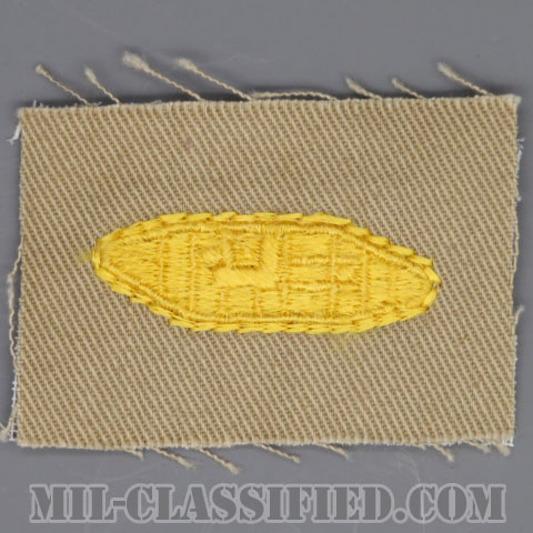 機甲科章（Armored Forces）[カラー/カーキ生地/兵科章（1942-1951）/1点物]の画像