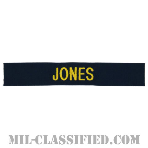 JONES [カバーオール用/ゴールド刺繍/海軍ネームテープ/生地テープパッチ]の画像