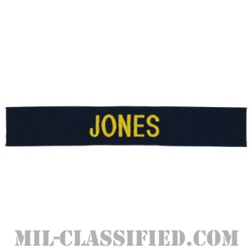 JONES [カバーオール用/ゴールド刺繍/海軍ネームテープ/生地テープパッチ]画像