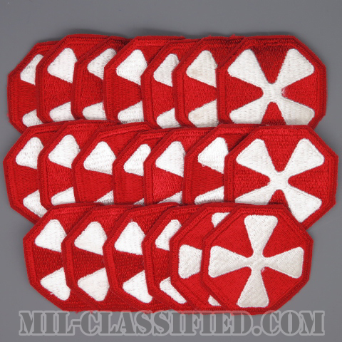 【SALE】第8軍（8th Army）[カラー/カットエッジ/1969年ロット/パッチ/20枚セット]の画像