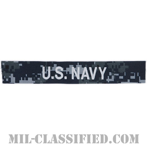 U.S.NAVY [NWU Type1/シルバー刺繍/海軍ネームテープ/生地テープパッチ]の画像