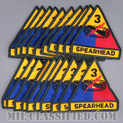 【SALE】第3機甲師団（3rd Armored Division）[カラー/メロウエッジ/パッチ/20枚セット]の画像