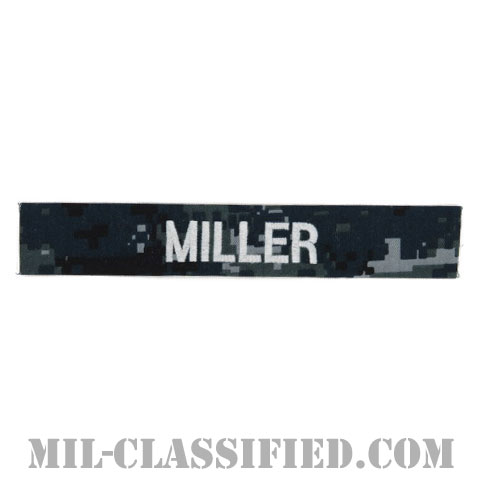 MILLER [NWU Type1/シルバー刺繍/海軍ネームテープ/生地テープパッチ]画像