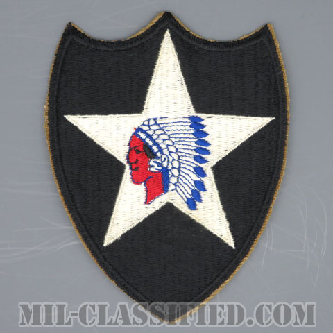第2歩兵師団（2nd Infantry Division）[カラー/カットエッジ/パッチ/1点物]の画像