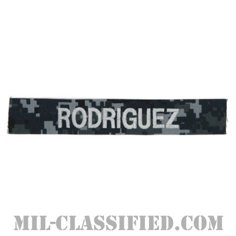 RODRIGUEZ [NWU Type1/シルバー刺繍/海軍ネームテープ/生地テープパッチ]画像