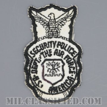 空軍警備隊章 (セキュリティーポリス)（Security Police Badge）[カラー/カットエッジ/パッチ/1点物]の画像