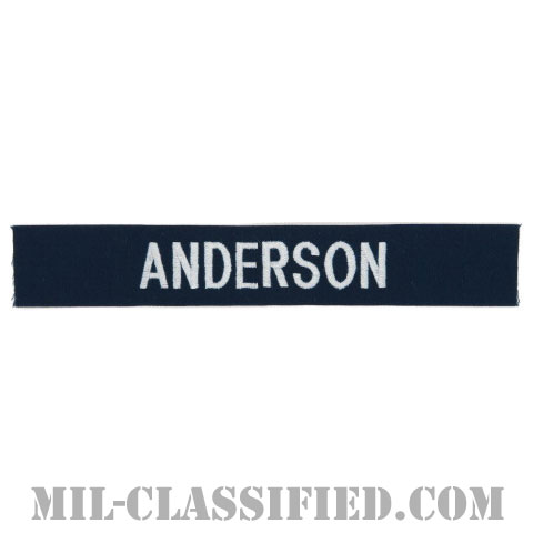 ANDERSON [カバーオール用/シルバー刺繍/海軍ネームテープ/生地テープパッチ]画像