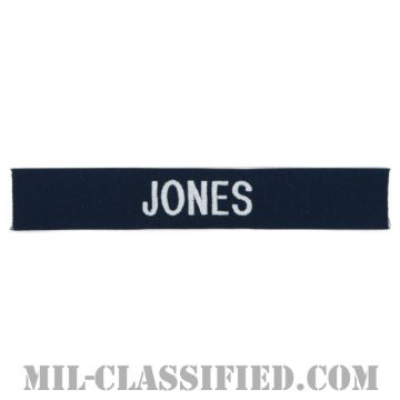 JONES [カバーオール用/シルバー刺繍/海軍ネームテープ/生地テープパッチ]画像