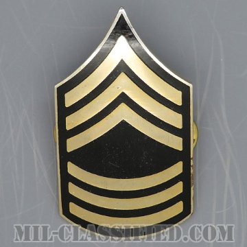 曹長（Master Sergeant (MSG)）[カラー/キャップ（ヘルメット）用階級章/1950s/バッジ/中古1点物]の画像