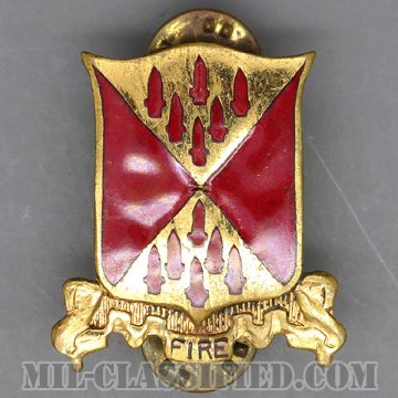 第66野戦砲兵大隊（66th Field Artillery Battalion）[カラー/クレスト（Crest・DUI・DI）バッジ/1950s/中古1点物]の画像