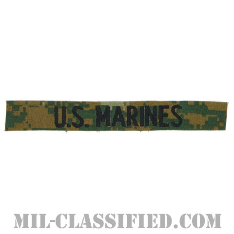 U.S.MARINES [MARPAT/ウッドランド/海兵隊ネームテープ/生地テープパッチ]の画像