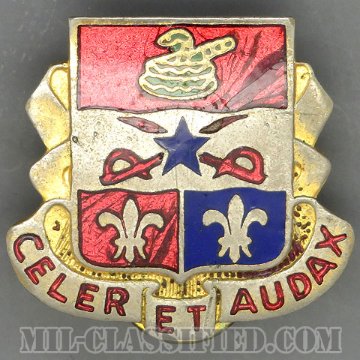 第6砲兵連隊（6th Artillery Regiment）[カラー/クレスト（Crest・DUI・DI）バッジ/1960s/中古1点物]の画像