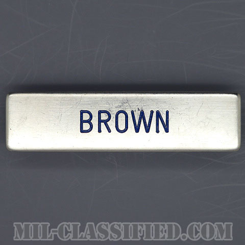 BROWN [アメリカ空軍用ネームプレート（名札）/中古1点物]の画像