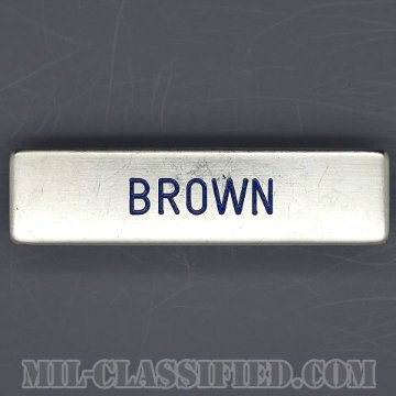 BROWN [アメリカ空軍用ネームプレート（名札）/中古1点物]の画像