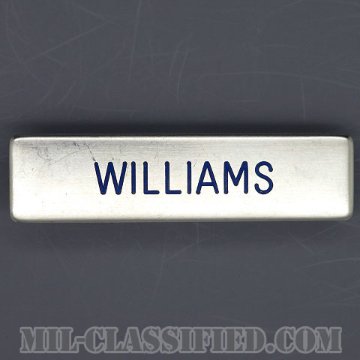 WILLIAMS [アメリカ空軍用ネームプレート（名札）/中古1点物]の画像