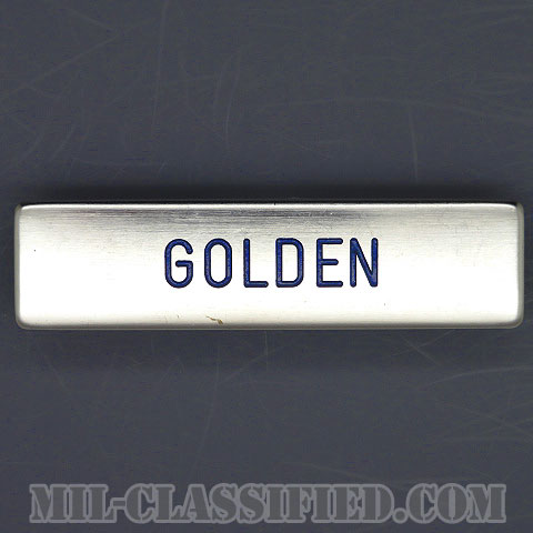 GOLDEN [アメリカ空軍用ネームプレート（名札）/中古1点物]の画像