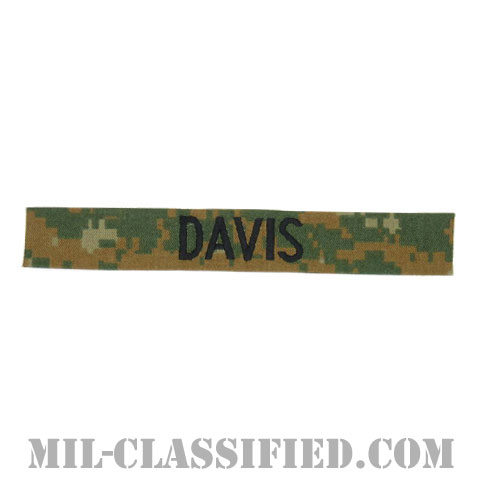 DAVIS [MARPAT/ウッドランド/海兵隊ネームテープ/生地テープパッチ]の画像