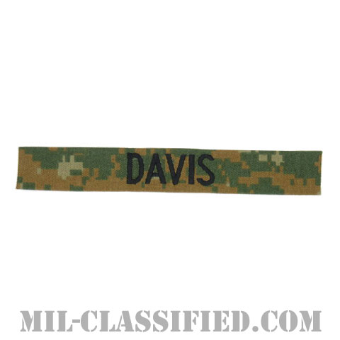 DAVIS [MARPAT/ウッドランド/海兵隊ネームテープ/生地テープパッチ]画像
