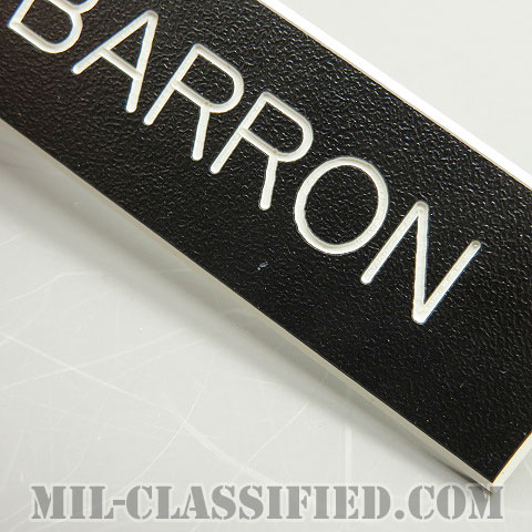 BARRON [アメリカ陸軍用ネームプレート（名札）/中古1点物]の画像