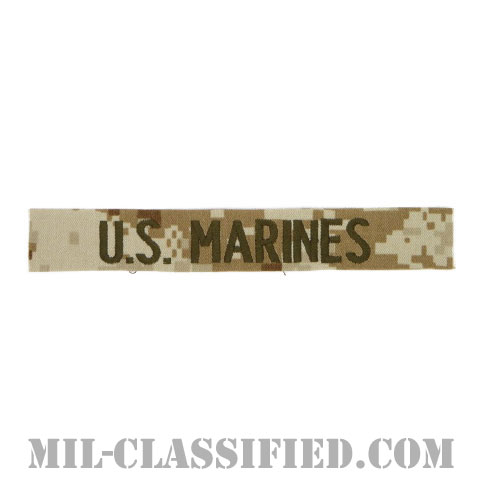 U.S.MARINES [MARPAT/デザート/海兵隊ネームテープ/生地テープパッチ]画像