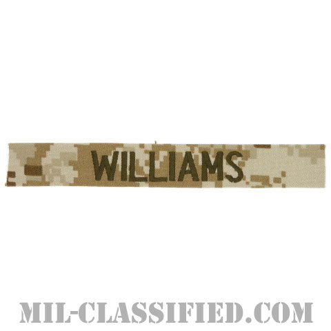 WILLIAMS [MARPAT/デザート/海兵隊ネームテープ/生地テープパッチ]の画像