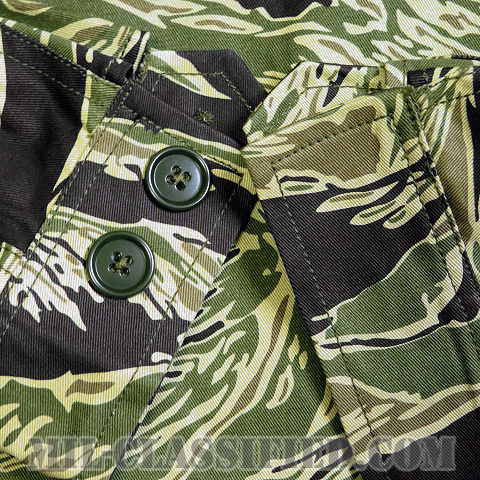 米軍 JWDパターン シルバータイガーストラプ ジャケット・パンツセット US-L [レプリカ/B品（ボタン欠損有）]の画像