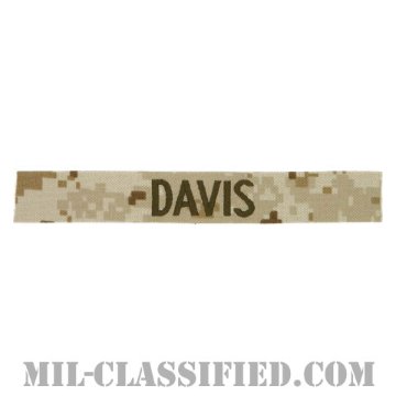 DAVIS [MARPAT/デザート/海兵隊ネームテープ/生地テープパッチ]画像
