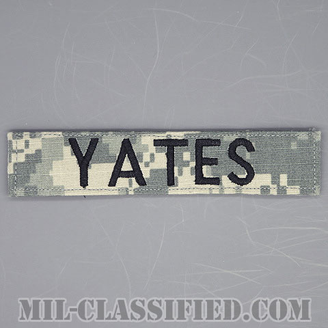 YATES [UCP（ACU）/ブラック刺繍/ネームテープ/ベルクロ付パッチ]の画像