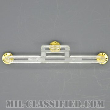 プラスチック製リボン用バー 4個用 [上下スペース無し・中央揃え/マウンティング バー（Mounting Bar）/中古1点物]の画像