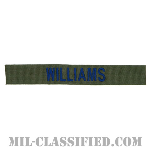 WILLIAMS [サブデュード/ブルー刺繍/空軍ネームテープ/パッチ]画像