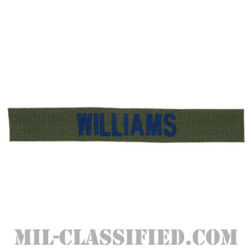 WILLIAMS [サブデュード/ブルー刺繍/空軍ネームテープ/パッチ]画像