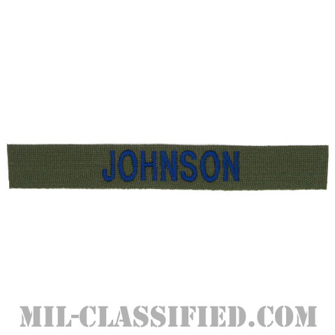 JOHNSON [サブデュード/ブルー刺繍/空軍ネームテープ/パッチ]の画像