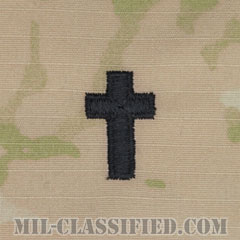 キリスト教従軍牧師科章（Chaplain Corps, Christian Faith）[OCP（3C）/階級章/キャップ・チェスト用縫い付けパッチ]の画像