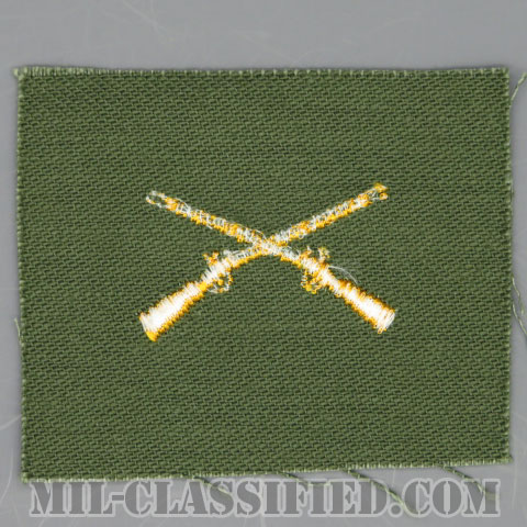 歩兵科章（Infantry Branch Insignia）[カラー/兵科章/パッチ/1点物]の画像