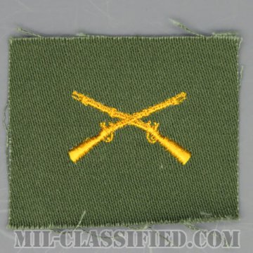 歩兵科章（Infantry Branch Insignia）[カラー/兵科章/パッチ/1点物]の画像