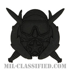 特殊作戦潜水責任者章（Diver Badge, Special Operations Diving Supervisor）[サブデュード（ブラックメタル）/バッジ]の画像