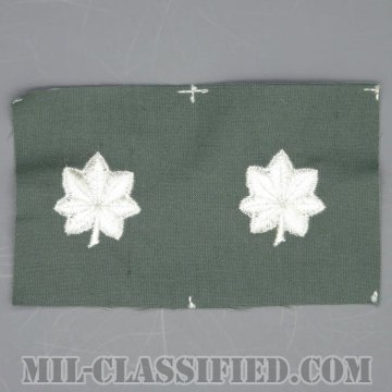 中佐（Lieutenant Colonel (LTC)）[カラー/空軍セージグリーン生地/階級章/ペア（2枚1組）]の画像