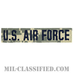 U.S.AIR FORCE [UCP（ACU）/ブルー刺繍/空軍ネームテープ/ベルクロ付パッチ]画像