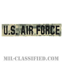 U.S.AIR FORCE [UCP（ACU）/ブラック刺繍/空軍ネームテープ/ベルクロ付パッチ]画像