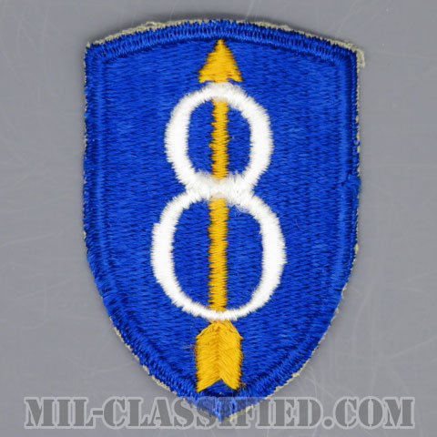第8歩兵師団（8th Infantry Division）[カラー/カットエッジ/パッチ/1点物]の画像